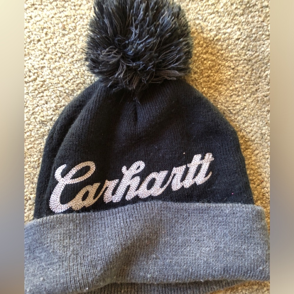 Carhartt Black & Gray winter hat
